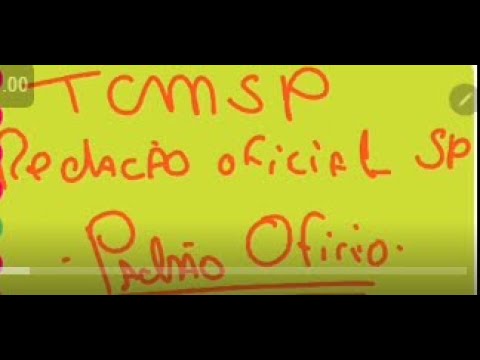 TCMSP Redação oficial de São Paulo, Padrão oficial