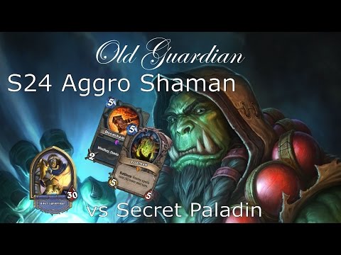 Hearthstone S24 Aggro Shaman (Face Shaman) vs Secret Paladin - Under pressure