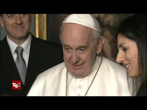 26 marzo 2019 TG2 Roma, visita di papa Francesco in Campidoglio
