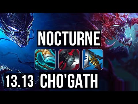 NOCTURNE vs CHO'GATH (TOP) | 5.1M mastery, 900+ games, 8/2/10 | EUW Master | 13.13