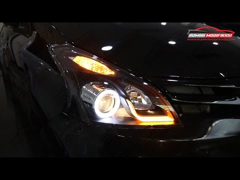 HEAD LAMP - TOYOTA AVANZA VVTI 2011 - 2014 - PROJECTOR - ANGEL EYES