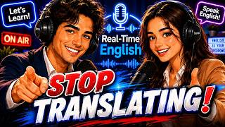 English Podcast –  Stop Translating!  English Speaking Practice