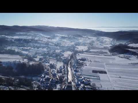 Satul Luncasprie Bihor, iarna - 4K