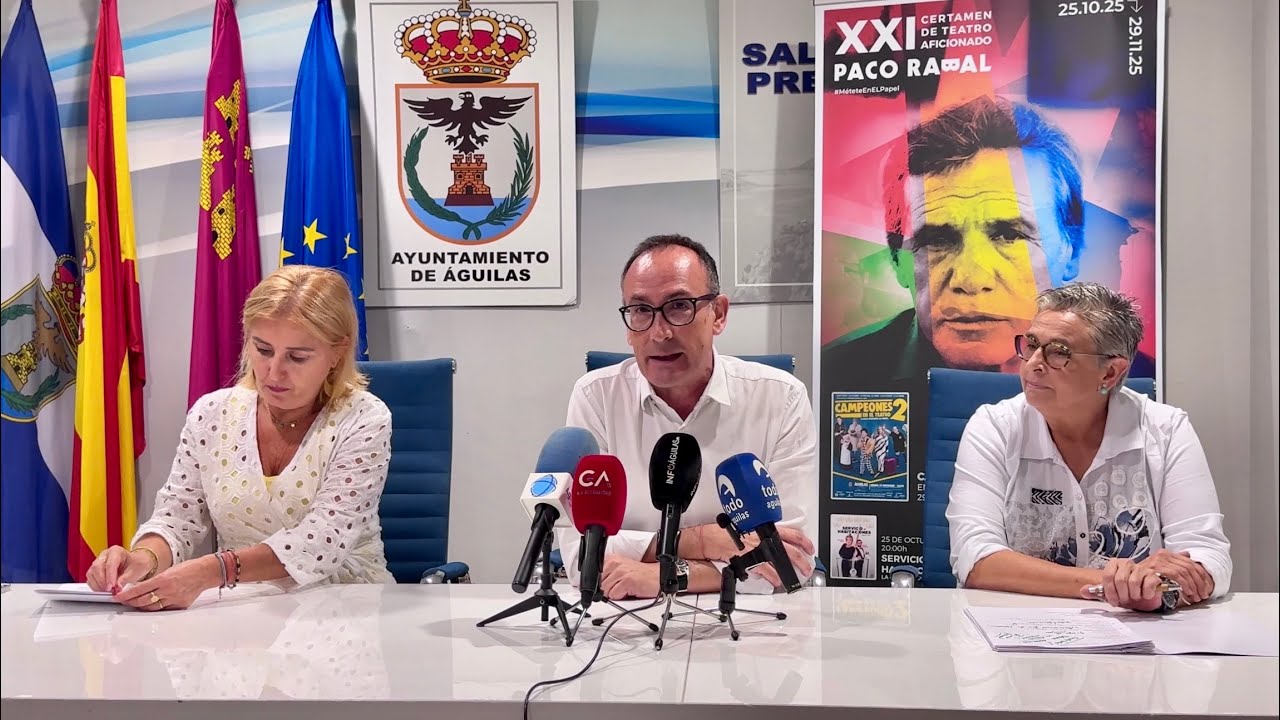 Este sábado arranca en Águilas la XXI edición del Certamen Nacional de Teatro Aficionado Paco Rabal