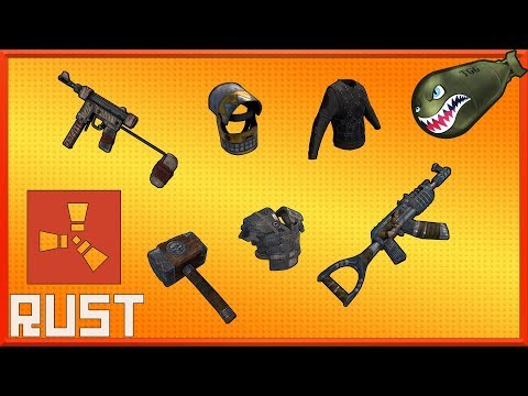 Rust Skins | 9/15/17 Betty Lou Pinup, Tank Crew Roadsign Set, Funhouse Helm (Rust Skins & Unboxings)