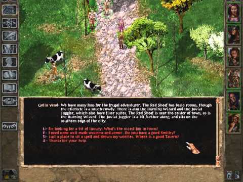 Baldur's Gate: Visiting Beregost for the first time