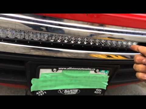 How to instal a LED light bar on a 2007-2013 Sierra Silverado