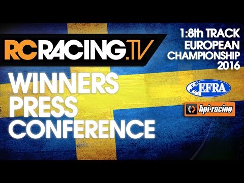 EFRA 1/8th Track Euros 2016 - Winners Press Conference