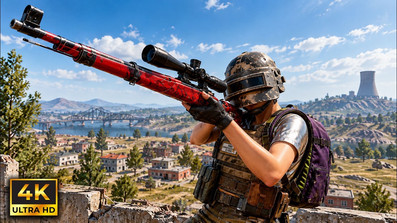PUBG PC: USO EL KAR98 y le doy a 490 METROS en la CABEZA 😱 Estos GRAFICOS al MAXIMO se ven BRUTALES