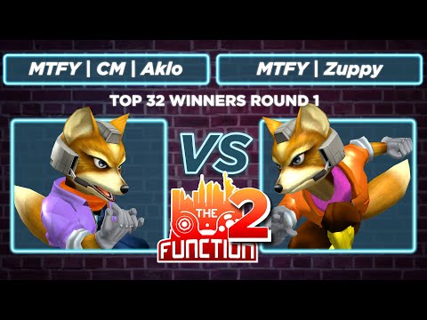 The Function 2: MTFY | Zuppy (Red) vs MTFY | CM | Aklo (Blue) - Top 32 WR1 SSBM