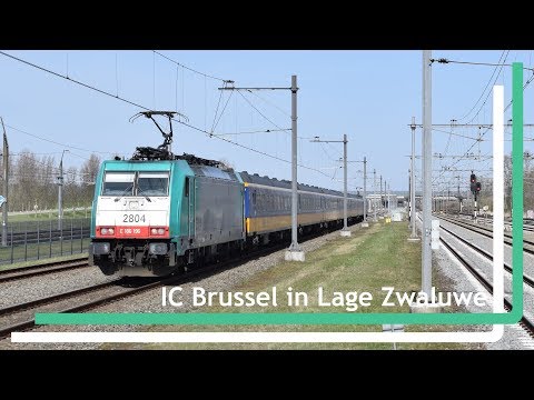 NMBS 2804 komt met IC Brussel door Lage Zwaluwe