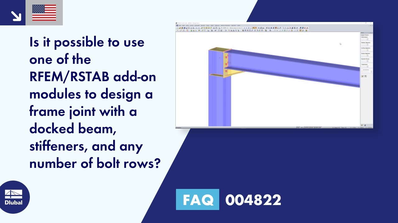 [EN] FAQ 004822 | Is it possible to use one of the RFEM/RSTAB add-on modules to design a frame joint with ...