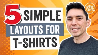 5 Simple Layouts for T-Shirt Design 🔥Create Shirts that Sell! Tips to go from Beginner to Pro Fast!
