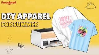 👕 DTF Printing at Home?! Procolored P13 Unboxing + Summer Apparel DIY!
