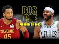 Boston Celtics Vs Cleveland Cavaliers Full Game Highlights February 28 2025 NBA Regular Season