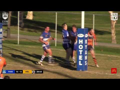 2019 IDRL 1st Grade Round 5 Highlights - Thirroul Butchers vs Helensburgh Tigers