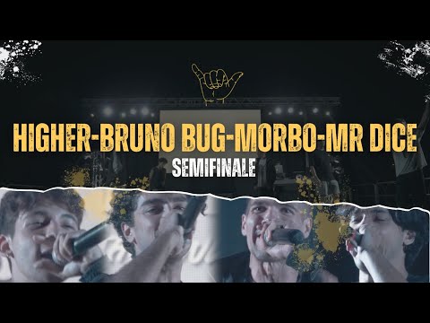 HIGHER vs MORBO vs BRUNO BUG vs MR DICE - SHAKA BRAWL - SEMIFINALE - Freestyle Rap Battle