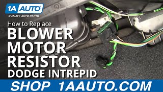 How to Replace Blower Motor Resistor 98-04 Dodge Intrepid