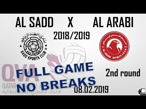 Al Sadd X Al Arabi 0:3 - Qatar Volleyball League 18/19 - (02.02.2019) NO BREAKS, BACK VIEW