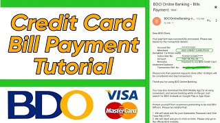 Paano magbayad ng BDO Credit Card Bill?
