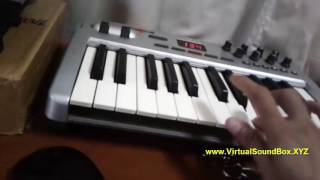 Video thumbnail for Demo Midi controller M-audio Oxygen 8 V2 by VSB CHANNEL
