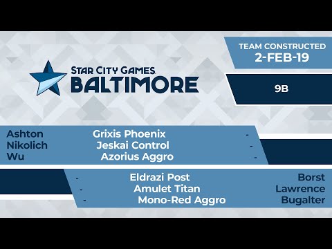 SCGBALT: Round 9B - Ashton, Nikolich, Wu vs Borst, Lawrence, Bugalter | Team Constructed