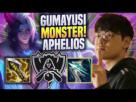 GUMAYUSI IS A MONSTER WITH APHELIOS! - T1 Gumayusi Plays Aphelios ADC vs Varus! | Bootcamp 2022