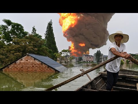 Massive Explosion at Factory Caused by Unprecedented China Floods