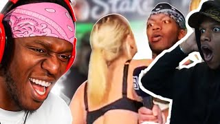 KSI Thoughts On Astrid Wett Trying to KISS HIM (Reaction)