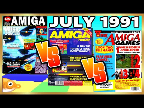 Cover Disk Face Off - July 1991 | CU Amiga, Amiga Format, One For Amiga