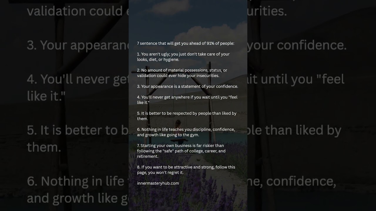 The moment you accept reality,you separate yourself from the average.Ready to level up?#selfmastery