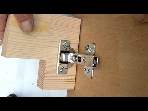  How To Fit Blum Clip-On Cabinet Hinges 95° on 27mm Thick Door with Integrated Softclose Inset