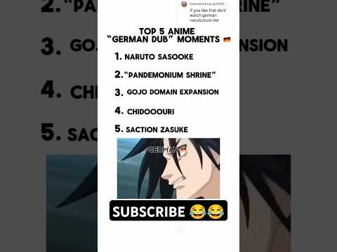 anime German dub😂 #anime #naruto #fyp #shorts #viral #funny #otaku #viralshort #animemoments