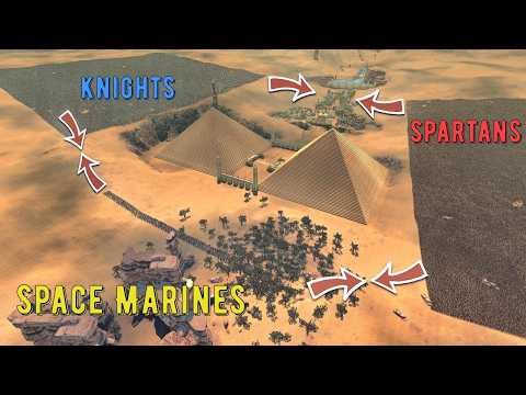 Space Marines vs Heavy Knights vs Spartans - UEBS 2
