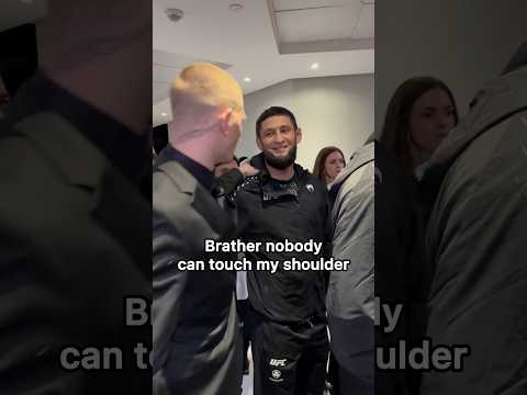 Nobody can touch Khamzat‘s shoulder 😂