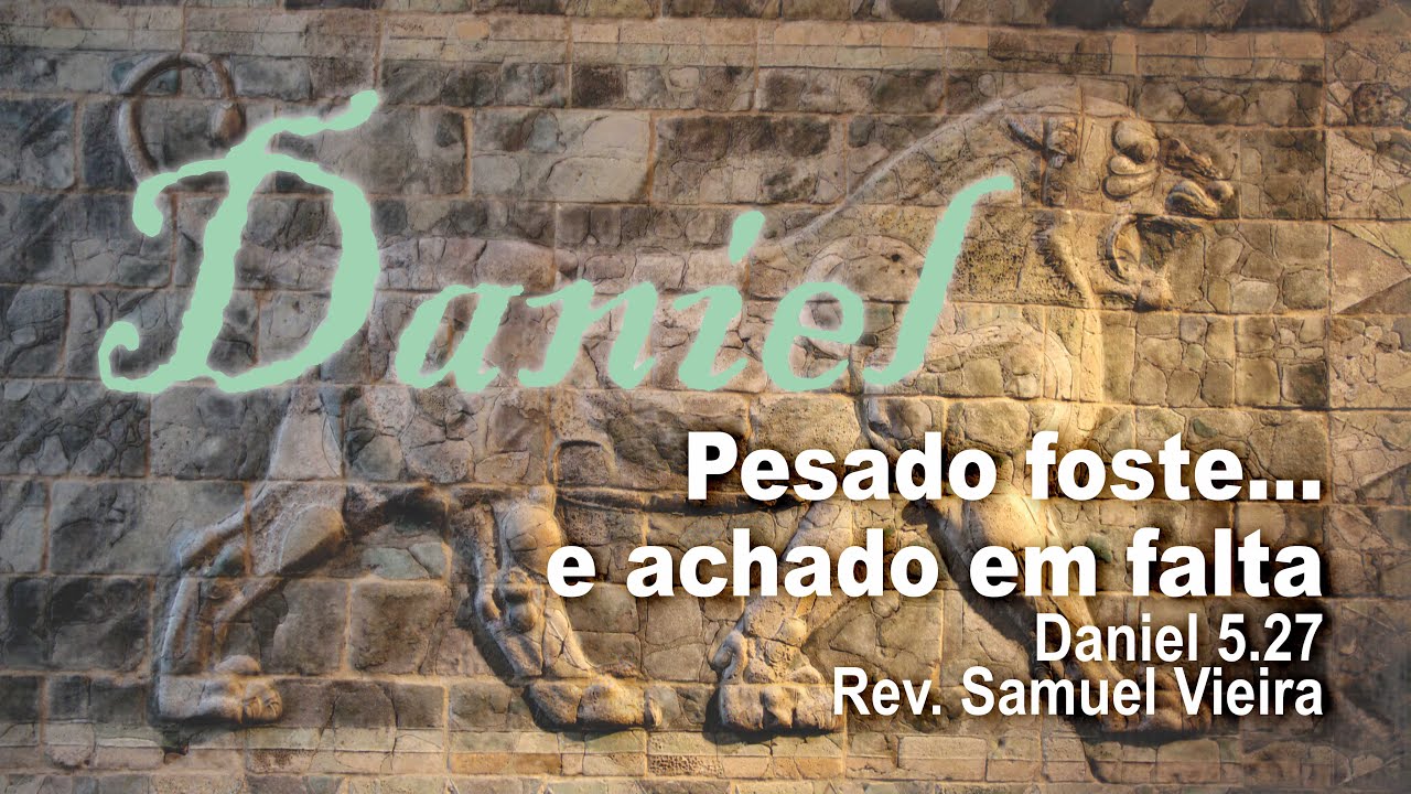 Pesado foste...e achado em falta | Dn 5.27 | 30.10.2024 | Tempo de Reflexão