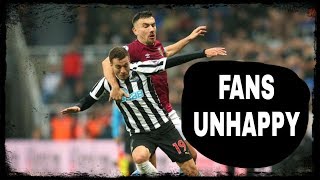 Newcastle fans unhappy with that performance