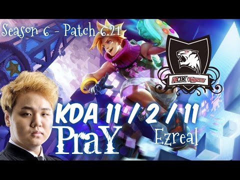 ROX PraY EZREAL vs CAITLYN ADC - Patch 6.21 NA Ranked