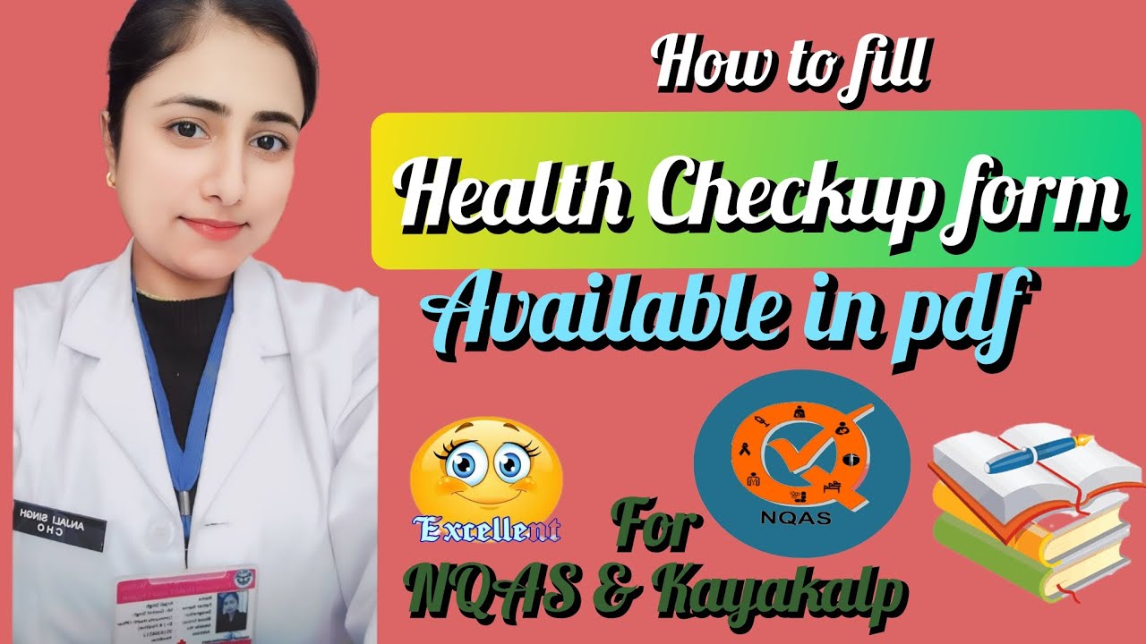 How to fill health checkup form in staff। Staff health checkup form। Format is available ni pdf।