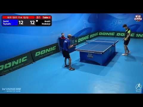 01:00 Serhii Tsybulin 3 - 1 Andrii Hrabskyi  West 5 WIN CUP 16.10.2022 | TABLE TENNIS WINCUP