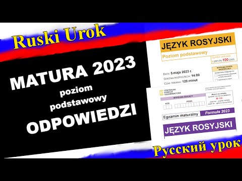 Rosyjski #112 - Matura 2023 - Odpowiedzi. Formuła 2015 i Formuła 2023