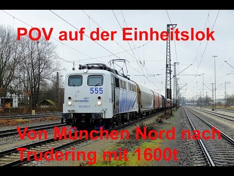 POV cabride/ Führerstandsmitfahrt auf der 139 - Von München Nord bis Trudering mit Stahlzug