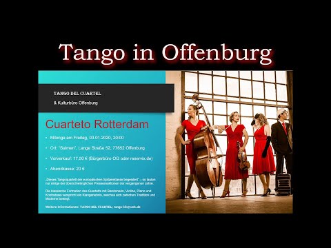 Cuarteto Rotterdam Live - Tango Argentino ❤️ Milonga in Offenburg / Salmen  03.01.2020