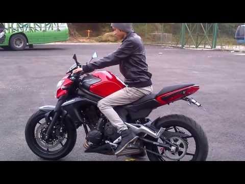 kawasaki ER6N test ride (red colour)