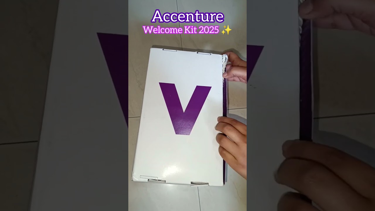 Accenture welcome kit 2025 ✨🧿 Corporate journey 🥰 #shorts #corporate #accenture