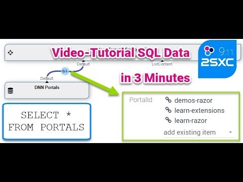 Tutorial: Use SQL-Data in String Dropdown (DNN / 2sxc 9.11)