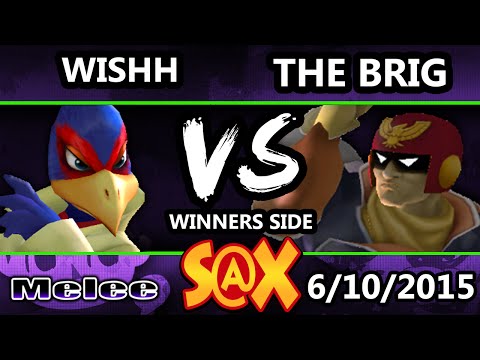 S@X 101 - Wishh (Falco) Vs. The Brig (Captain Falcon) SSBM Tournament - Smash Melee