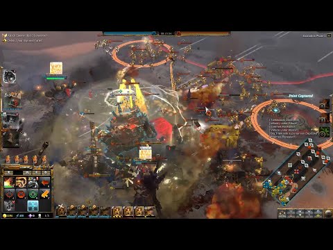 Imperial Fists vs Orks - Deathwatch Mod - Massive Battle - Warhammer 40K Dawn Of War 3