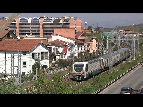 Archimede RFI con E.402B.101 in corsa a Monterotondo