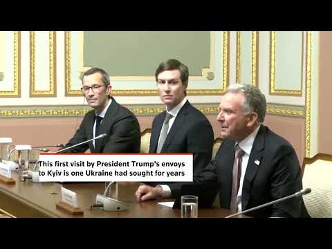 US envoys make first Kyiv visit amid Ukraine war peace push
